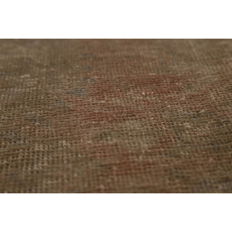 Medallion Geometric Tabriz Persian Vintage Rug Handmade Wool Carpet - 8'2" x 11'4"