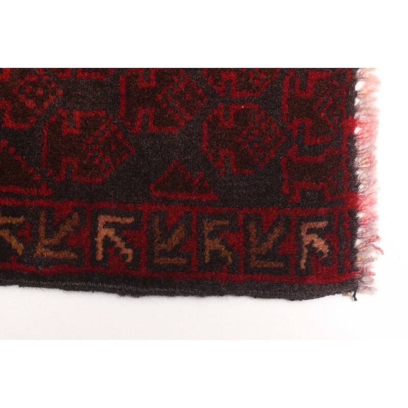 ECARPETGALLERY Hand-knotted Teimani Dark Grey Wool Rug - 2'8 x 4'4