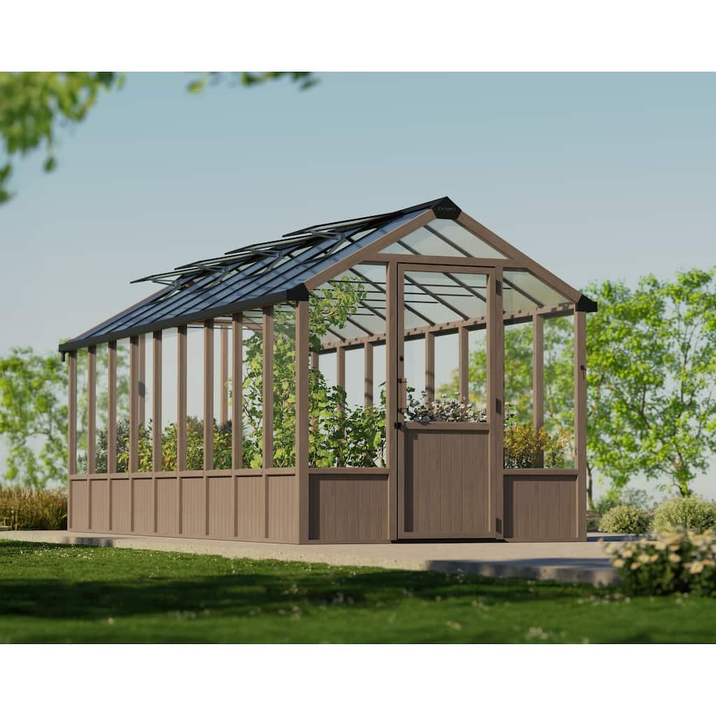 Canopia Natura 8ft Cedar Wood / Clear DIY Greenhouse Kit