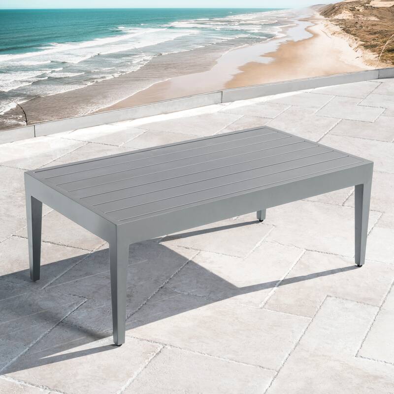 Abbyson Outdoor Birmingham All-Weather Aluminum Coffee Table