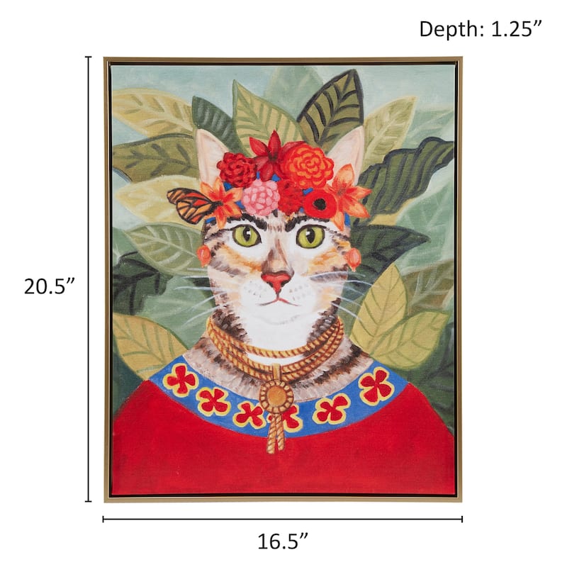 Madison Park Pet Portrait Framed Canvas Wall Art