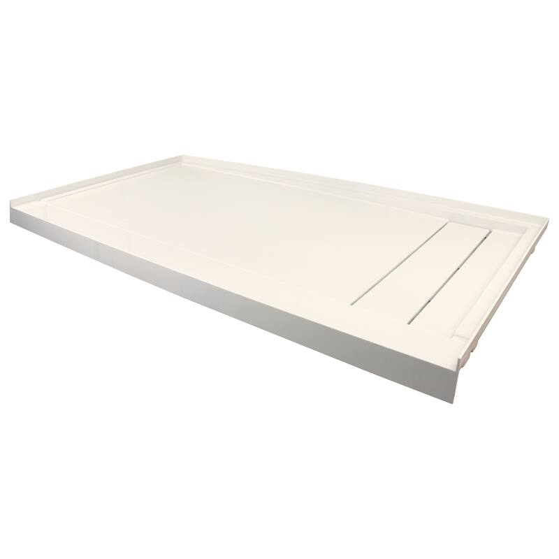Transolid Linear 60" x 32" Alcove Shower Base with Right Hand Drain - 60" x 32" - 60" x 32"