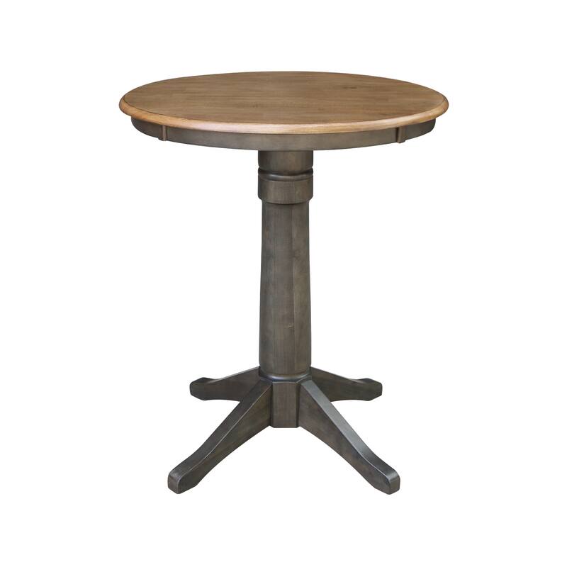 Solid Wood Round Top Pedestal Table