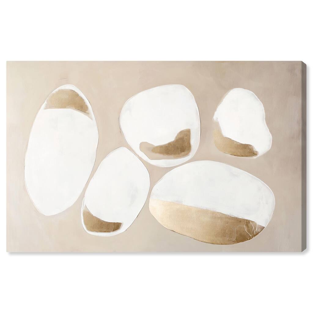 Gilded Cairn II Canvas by Art Remedy, Gallery Wrapped