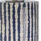 preview thumbnail 7 of 6, Glazed Stripe Table Lamp with Round Drum Shade - 27.5" - Blue and White