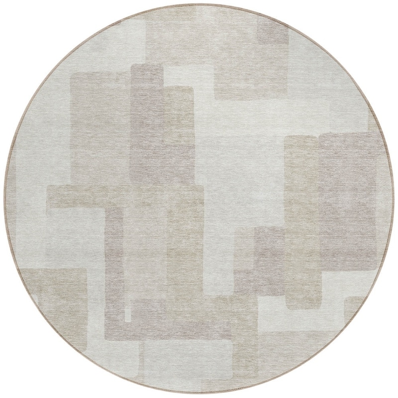 HomeRoots Abstract Transitional Rectangle Outdoor Rug
