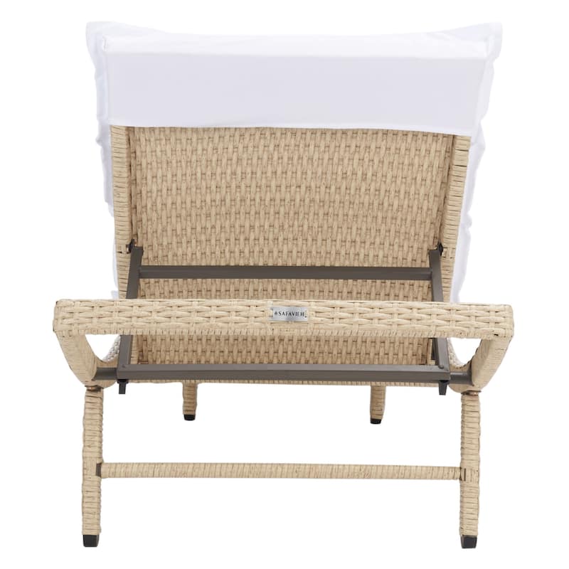 SAFAVIEH Outdoor Nihada Chaise Sun Lounger - 79Wx25Dx14H