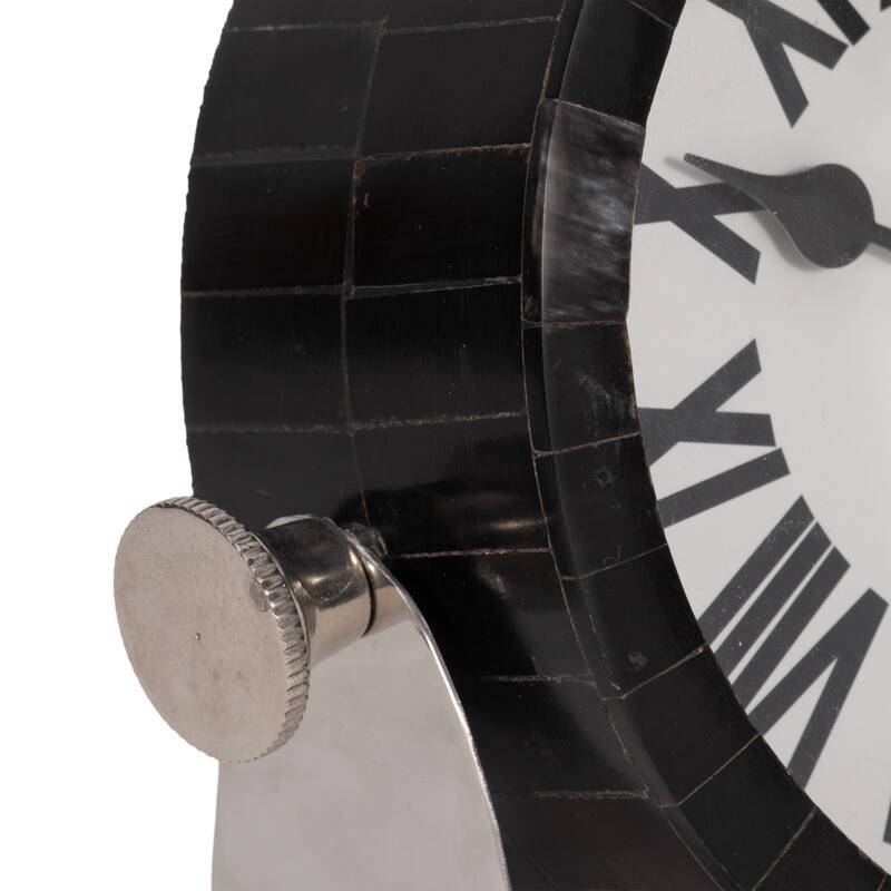 Sagebrook Home's Elegant Designer Steel & Glass Clock