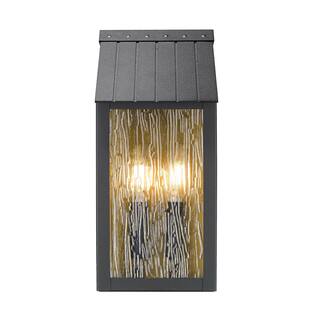 Artcraft Point Outdoor Wall Sconce - Black and Brass