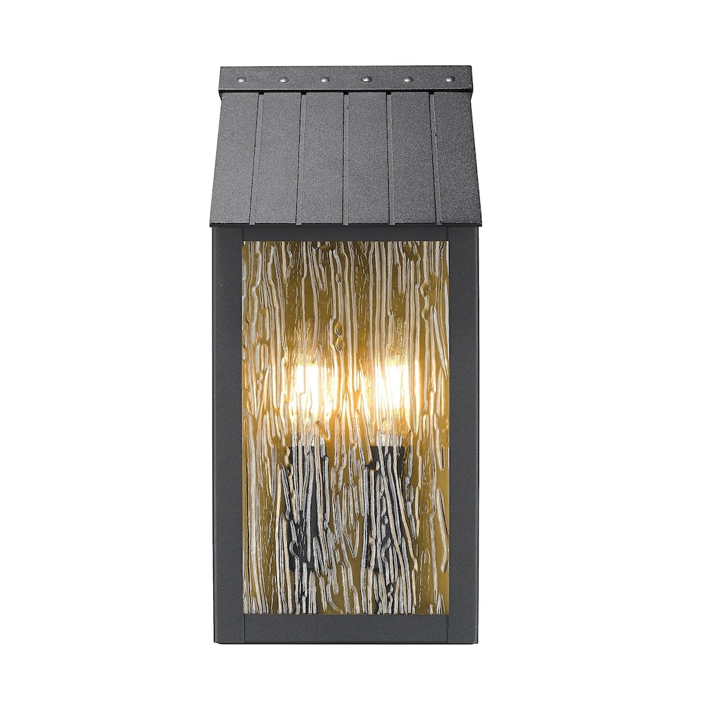 Artcraft Point Outdoor Wall Sconce - Black and Brass