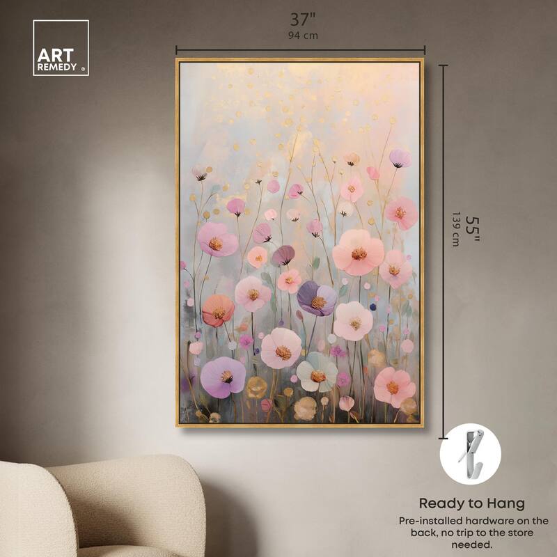 Tiny Blooms II Canvas by Art Remedy