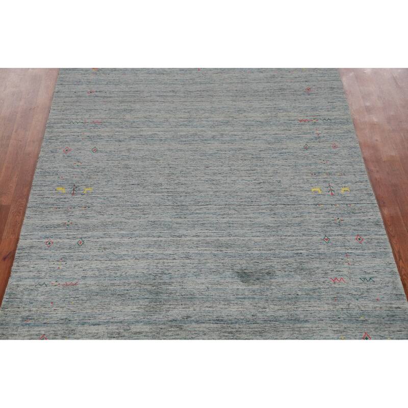 Hand Knotted Oriental 100% Wool Carpet Tribal Tribal Multi-Colored Gabbeh Area Rug - 7' 10'' X 5' 3''