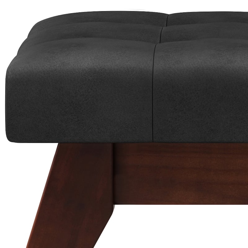 WYNDENHALL Tierney 40 inch Wide Mid Century Modern Rectangle Ottoman Bench