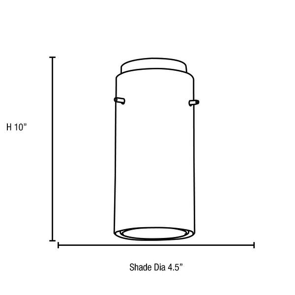 Access Lighting Glass`n Glass Cylinder - E26 LED Rod Pendant - Oil Rubbed Bronze Finish - Clear and Opal Glass Shade