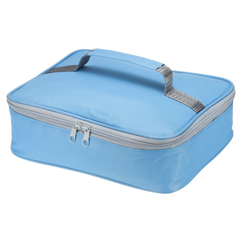 11"x8.7"x2.8" Portable Waterproof Insulated Lunch Tote Bag Lunch Box
