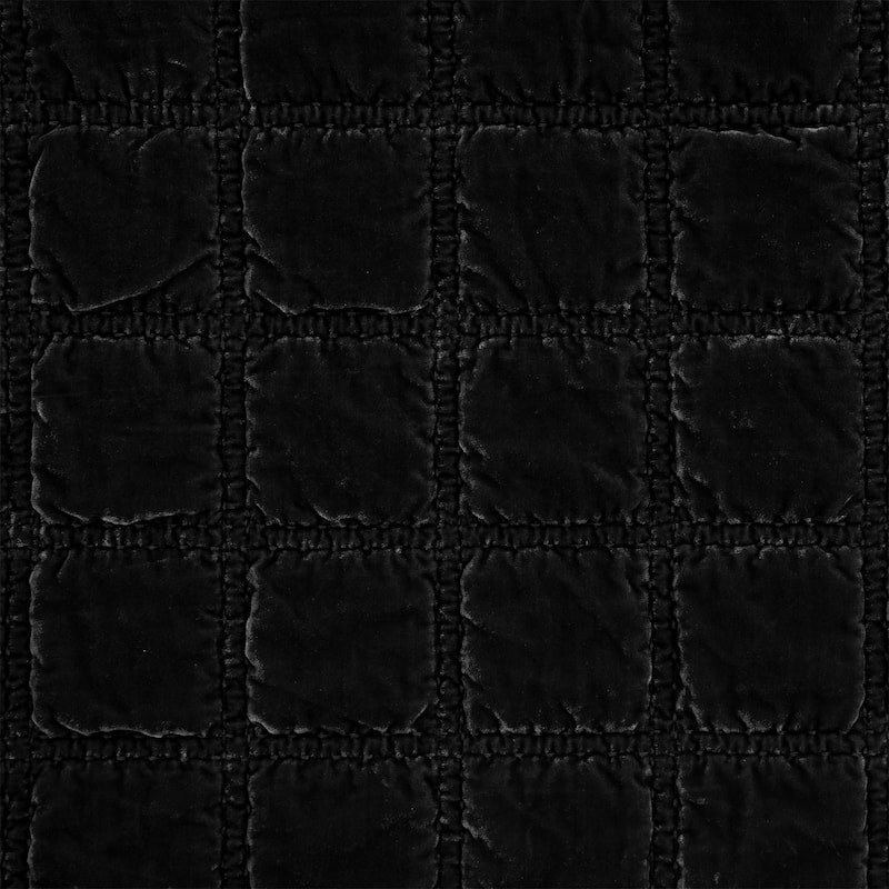 HiEnd Accents Stella Faux Silk Velvet Romantic Western Double Box Stitch Throw Blanket, 50"x60"
