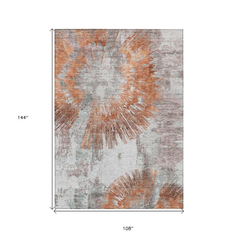 HomeRoots Abstract Transitional Rectangle Outdoor Rug