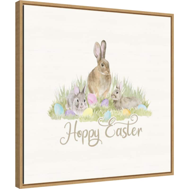 Farmhouse Easter VI Bunny by Tara Reed Framed Canvas Art - 22 x 22-inch