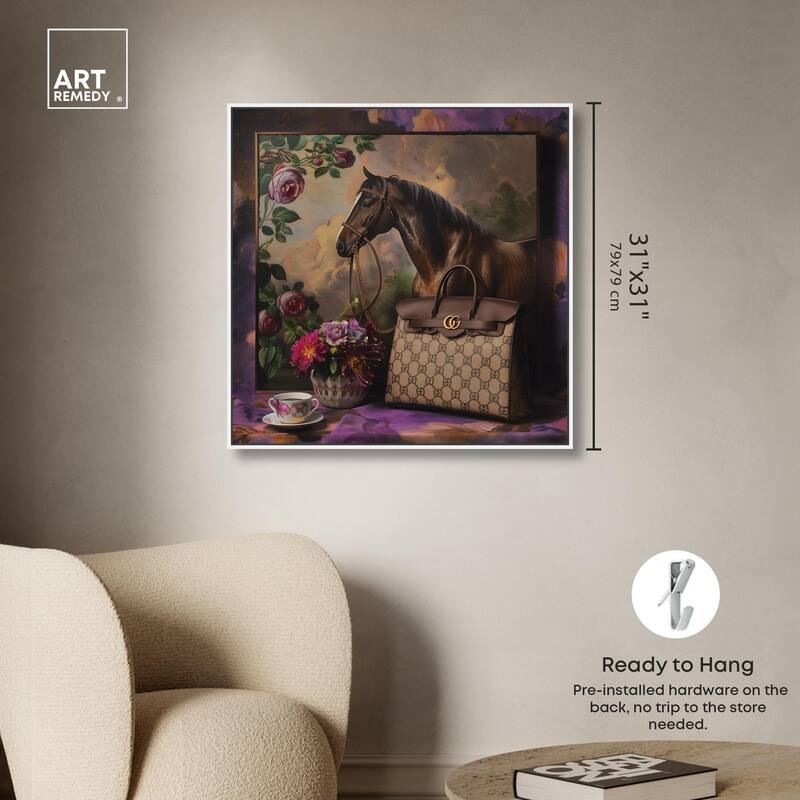 Fanciful Horse Portrait Canvas by Art Remedy