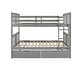 preview thumbnail 9 of 10, Space-Saving Full over Full Bunk Bed with Drawers & Ladder