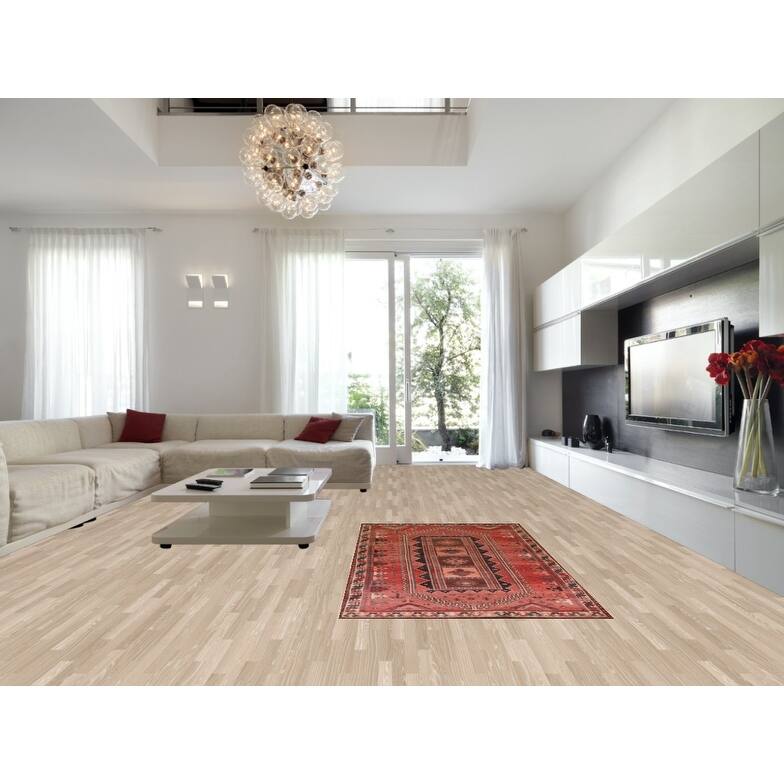 Hand Knotted Oriental 100% Wool Carpet Traditional Tribal Red Qashqai Area Rug - 9' 4'' X 4' 10''