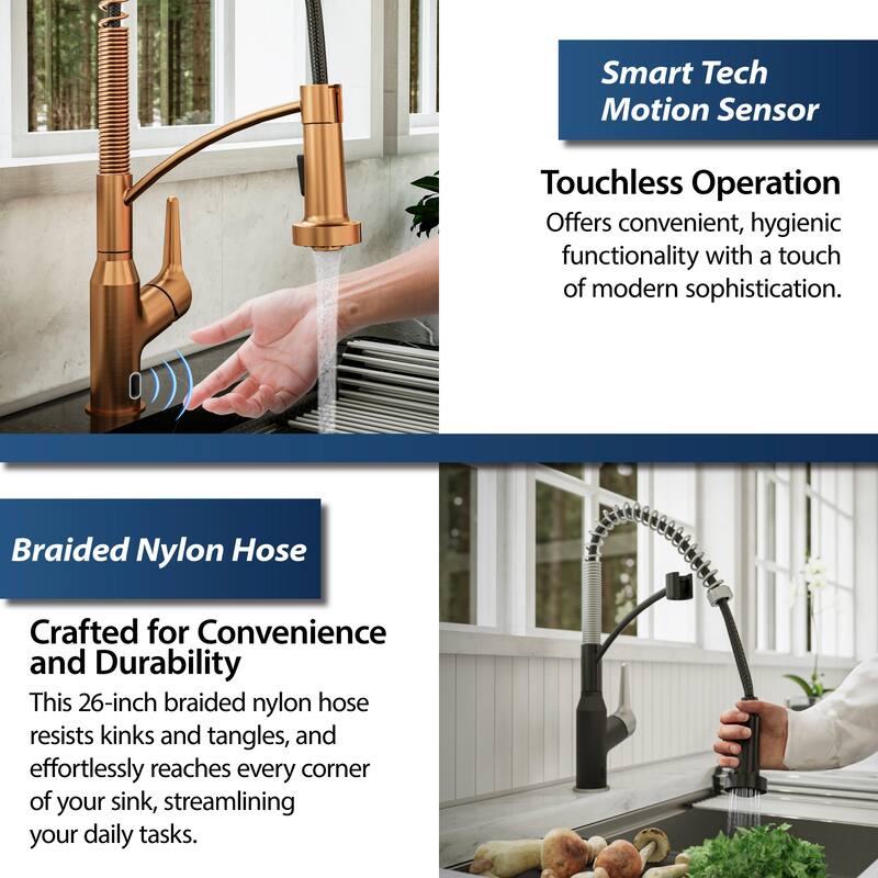 Karran Scottsdale Touchless Single-Handle Pull-Down Sprayer Kitchen Faucet