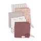 preview thumbnail 1 of 4, Violet 5-Piece Cotton Baby Washcloth Set