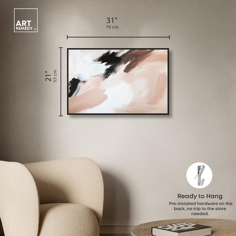 Swirls of Cream II Canvas by Art Remedy