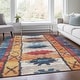 preview thumbnail 30 of 84, Machine Washable Indoor/Outdoor Tribal Global Chantille Rug