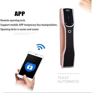 MISS&YG Fingerprint Door Lock, Biometric Deadbolt Touchscreen Keypad ...