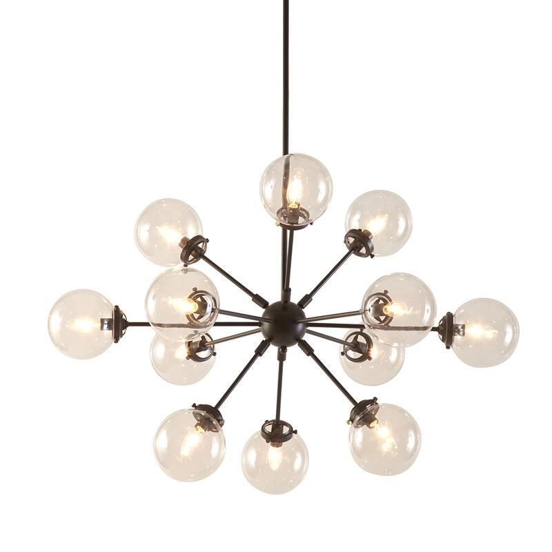 Paige 12-Light Chandelier with Oversized Globe Bulbs for living room,bedroom,and dining room