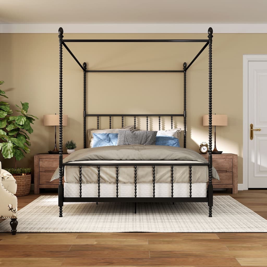 Avenue Greene Elliot Metal Canopy Bed