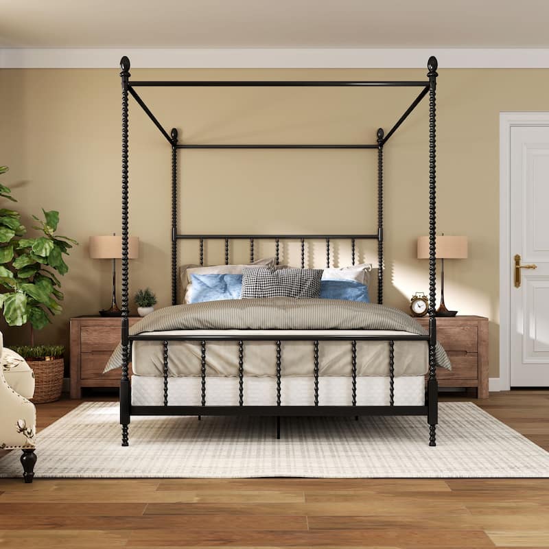 Avenue Greene Elliot Metal Canopy Bed