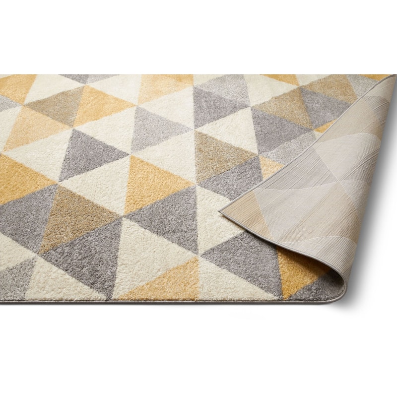 Well Woven Mid Century Modern Geometric Area Rug - 5'3" x 7'3" - 5'3" x 7'3"