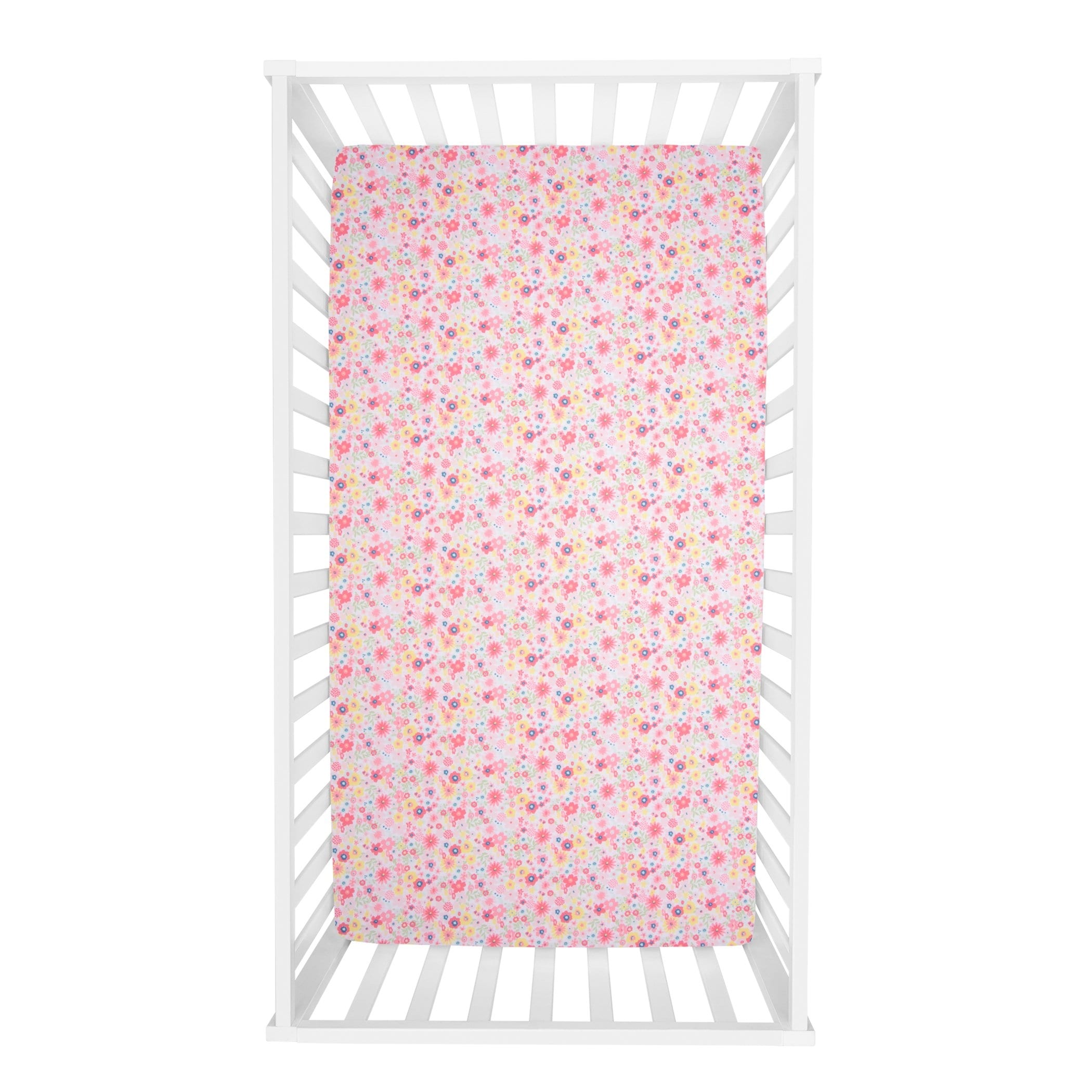 Floral Sprinkles 4 Piece Crib Bedding Set