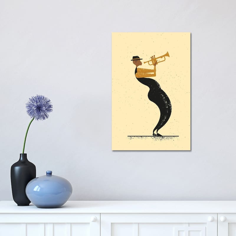 iCanvas "Jazz Player" by Amer Karic Canvas Print - 18x12x1.5
