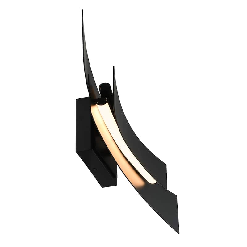 Candora Integrated LED 24in Black Vanity Light