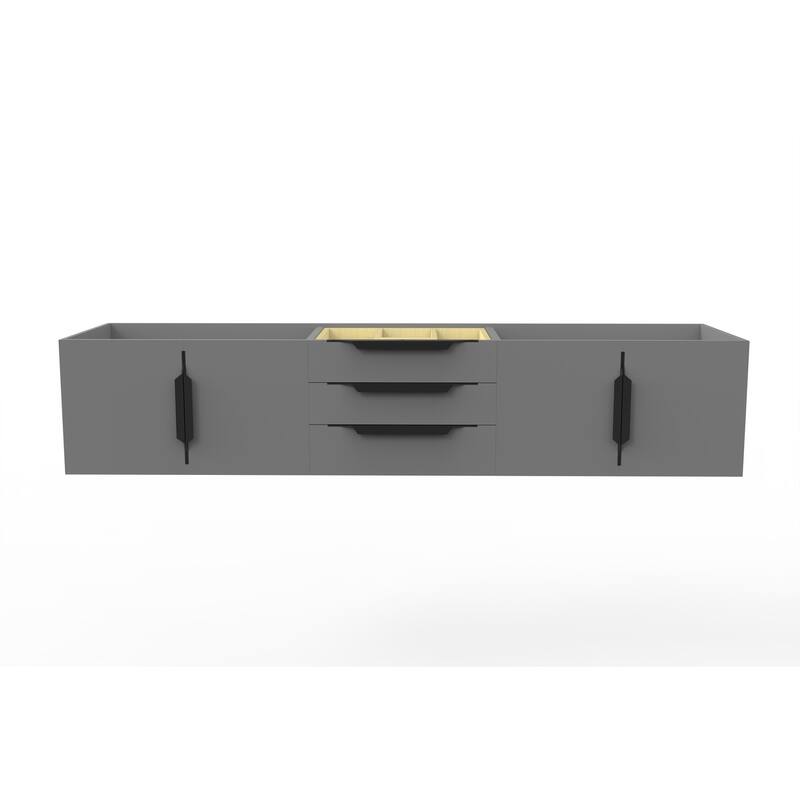 Alpine 72" Wall Mounted Bathroom Vanity (Base Only)
