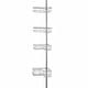 preview thumbnail 35 of 40, Utopia Alley Tension Pole Shower Caddy Corner Organizer, Adjustable with 4 Removable Baskets, 60 to 97 Inch