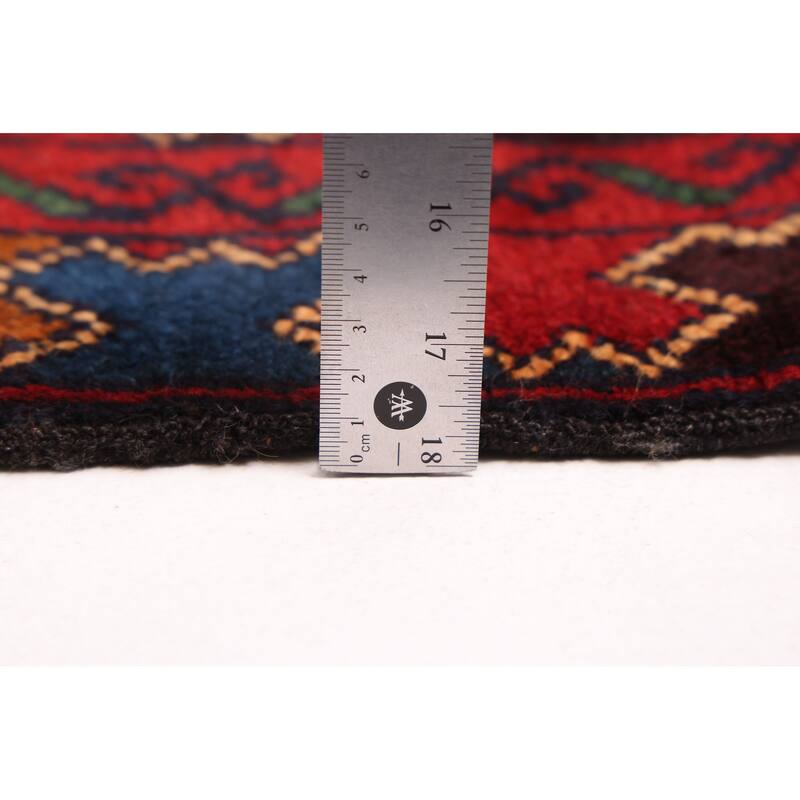 ECARPETGALLERY Hand-knotted Teimani Red Wool Rug - 3'8 x 6'4