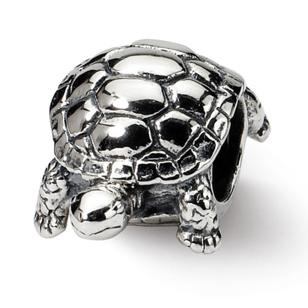 Sterling Silver Reflections Turtle Bead (4mm Diameter Hole)