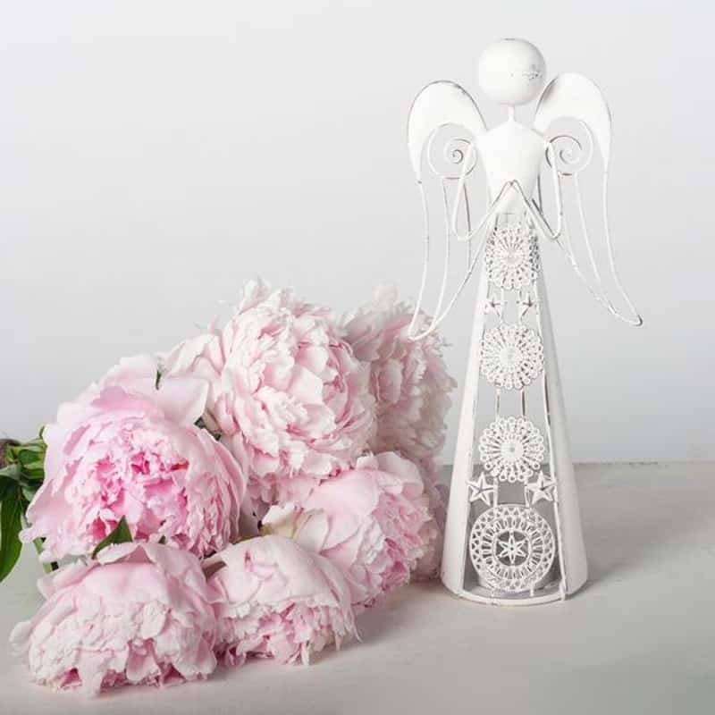 Metal Angel Tealight Candle Holder