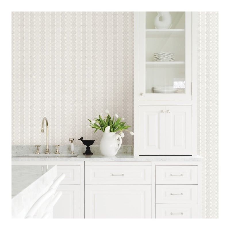 Advantage Taylor Light Grey Diamond Wallpaper - 21 x 396 x 0.025