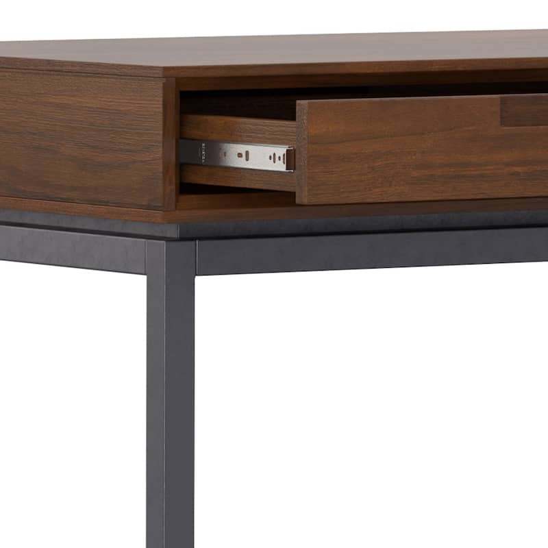 WYNDENHALL Devlin SOLID WOOD Industrial 72 inch Wide Wide Desk