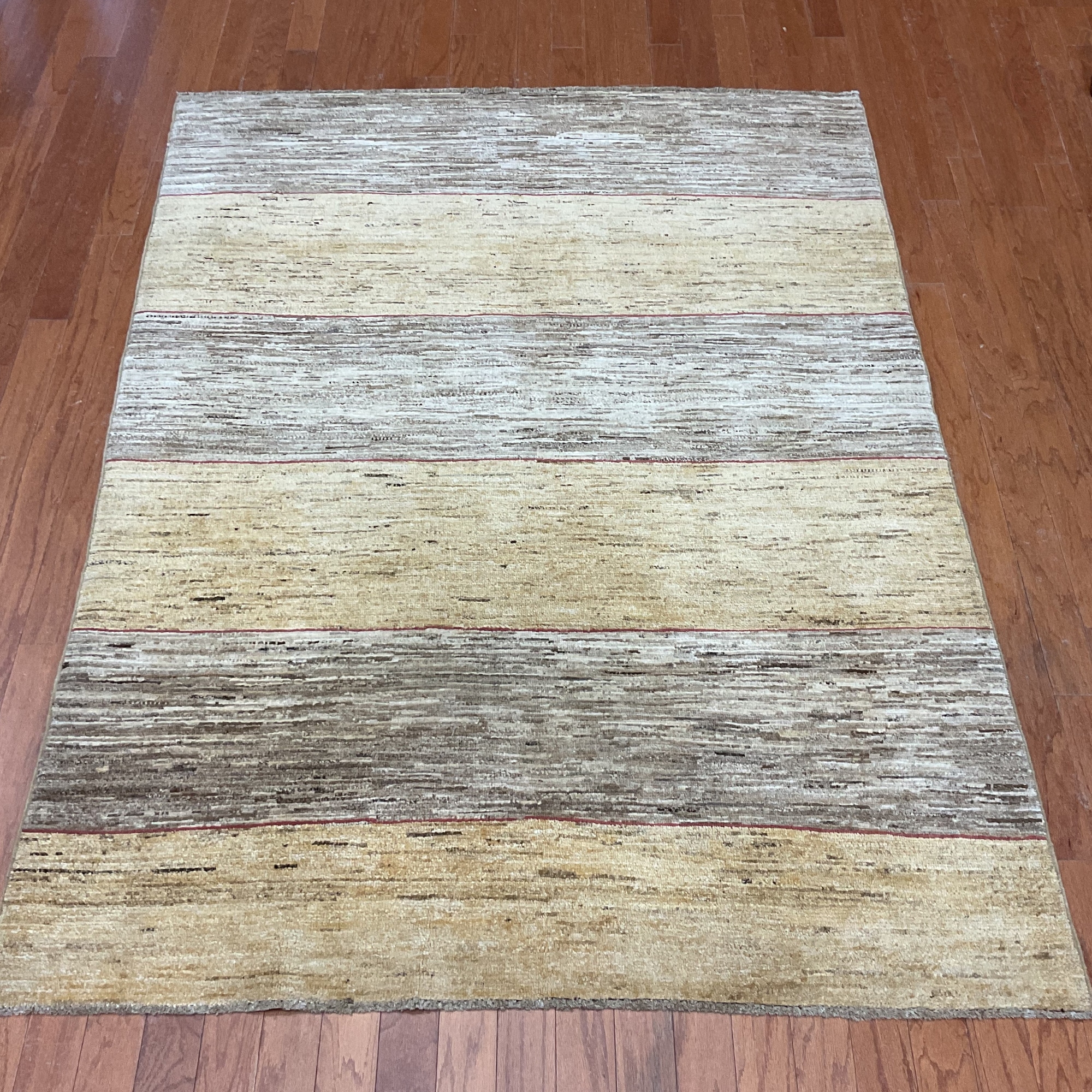 HERAT ORIENTAL Handmade Gabbeh Wool Rug - 4'10" x 6'6"