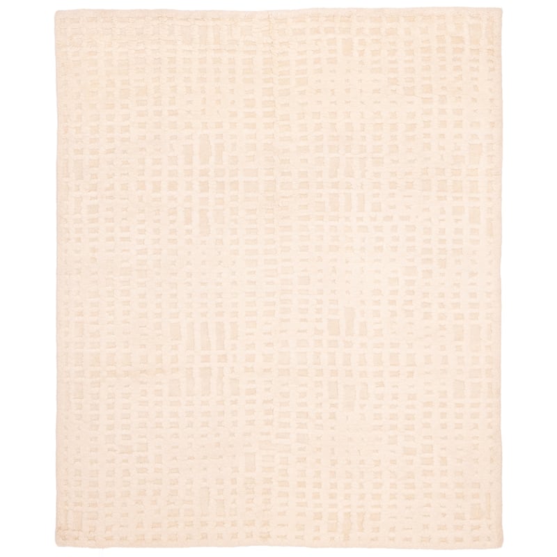 ECARPETGALLERY Hand-knotted Looma Cream Wool Rug - 8'0 x 9'8
