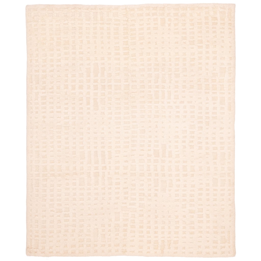 ECARPETGALLERY Hand-knotted Looma Cream Wool Rug - 8'0 x 9'8