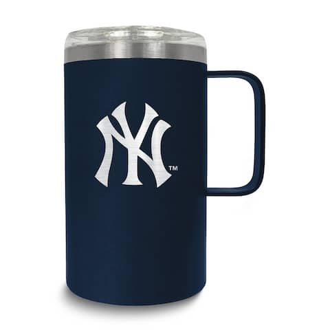 MLB New York Yankees Stainless Steel 18 Oz. Hustle Mug with Lid