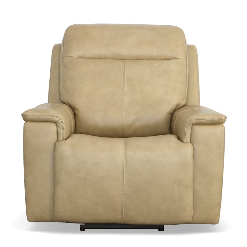 Odell Zero Gravity Top Grain Leather Power Recliner with Power Headrest & Lumbar by Flexsteel
