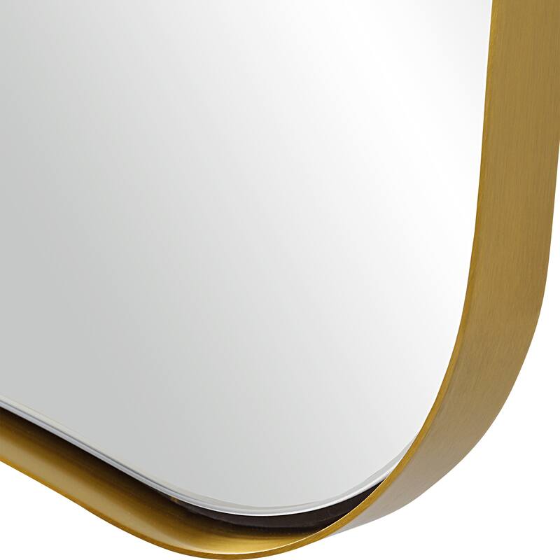 Uttermost Belvoir Large Antique Brass Mirror - 26"W x 76"H x 1.125"D